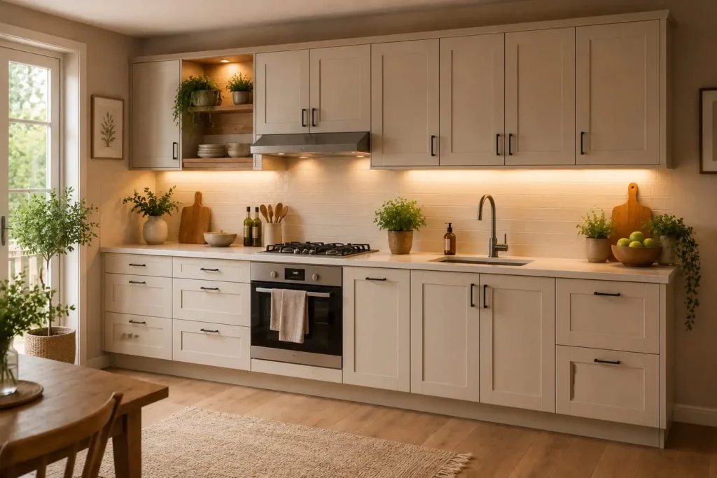 straight modular kitchen designs